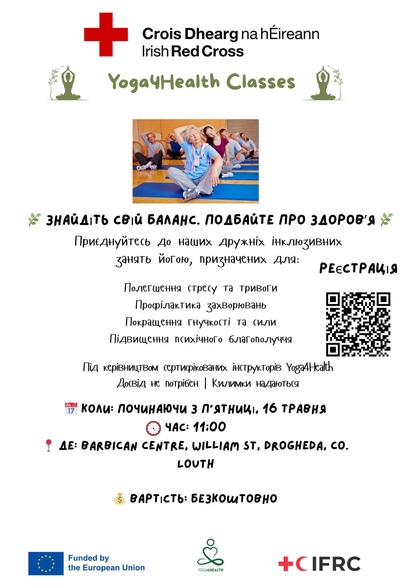 Irish Red Cross - Yoga4Health Classes